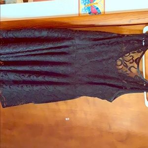 Black lace dress